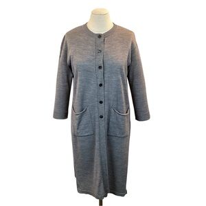 ACHRO Cashmere Wool Blend Sweater Dress Gray